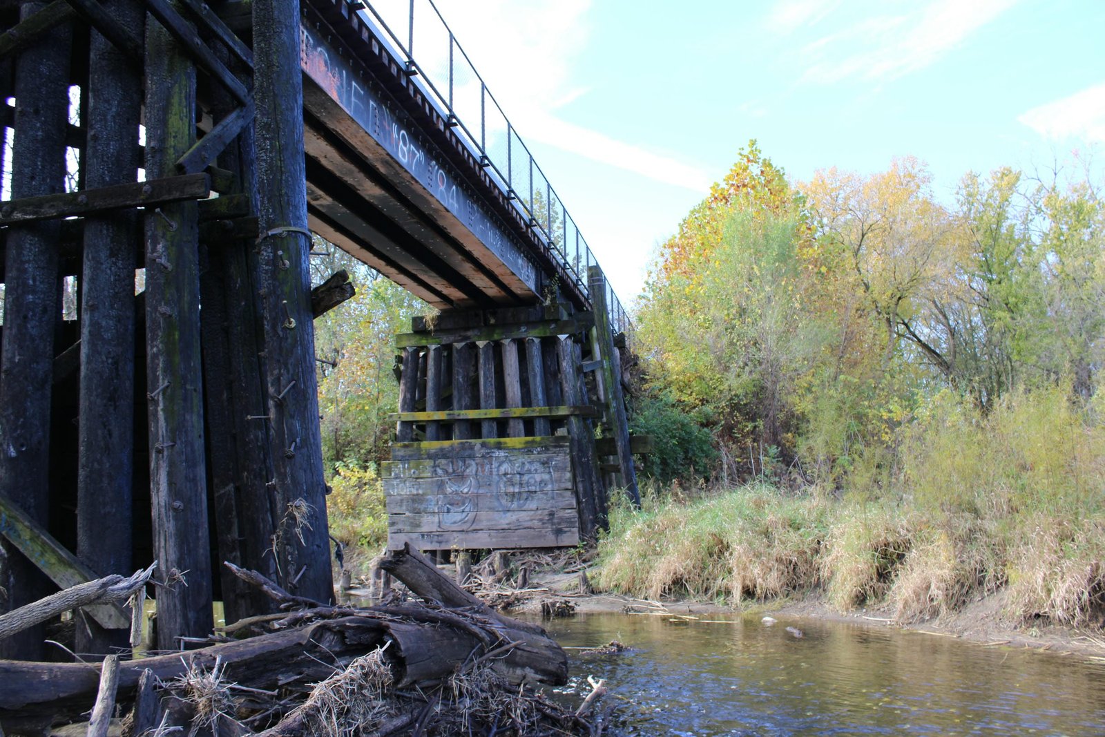 Looking south